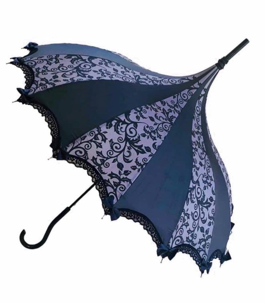 Gray & Black Vine Parasol / Umbrella | 100% Brand New High Quality