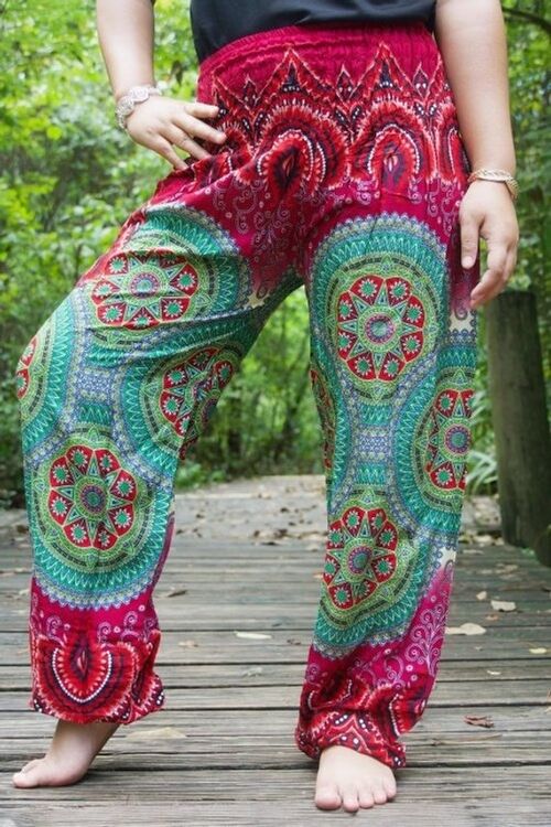 Teal Bamboo Rayon Lotus Harem Pants | Hippie-Pants.com – Hippie Pants